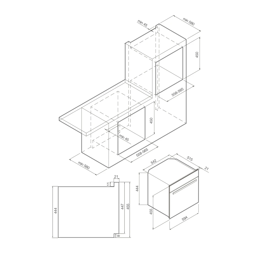 Товар Встраиваемая микроволновая печь Graude MWG 45.0 GE VSK2312852