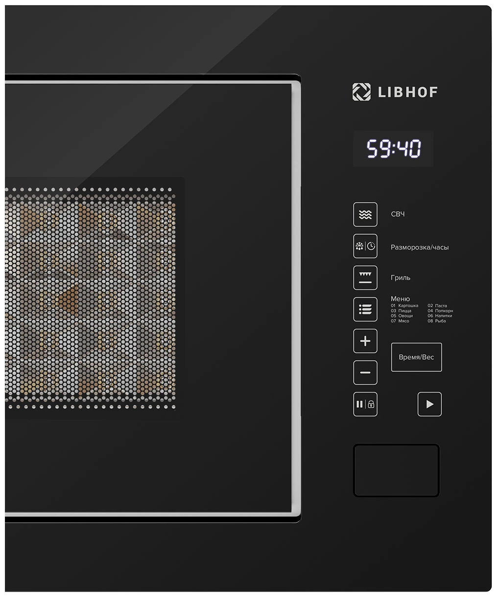 Товар Встраиваемая микроволновая печь Libhof MOS-3225 Black VSK2311627