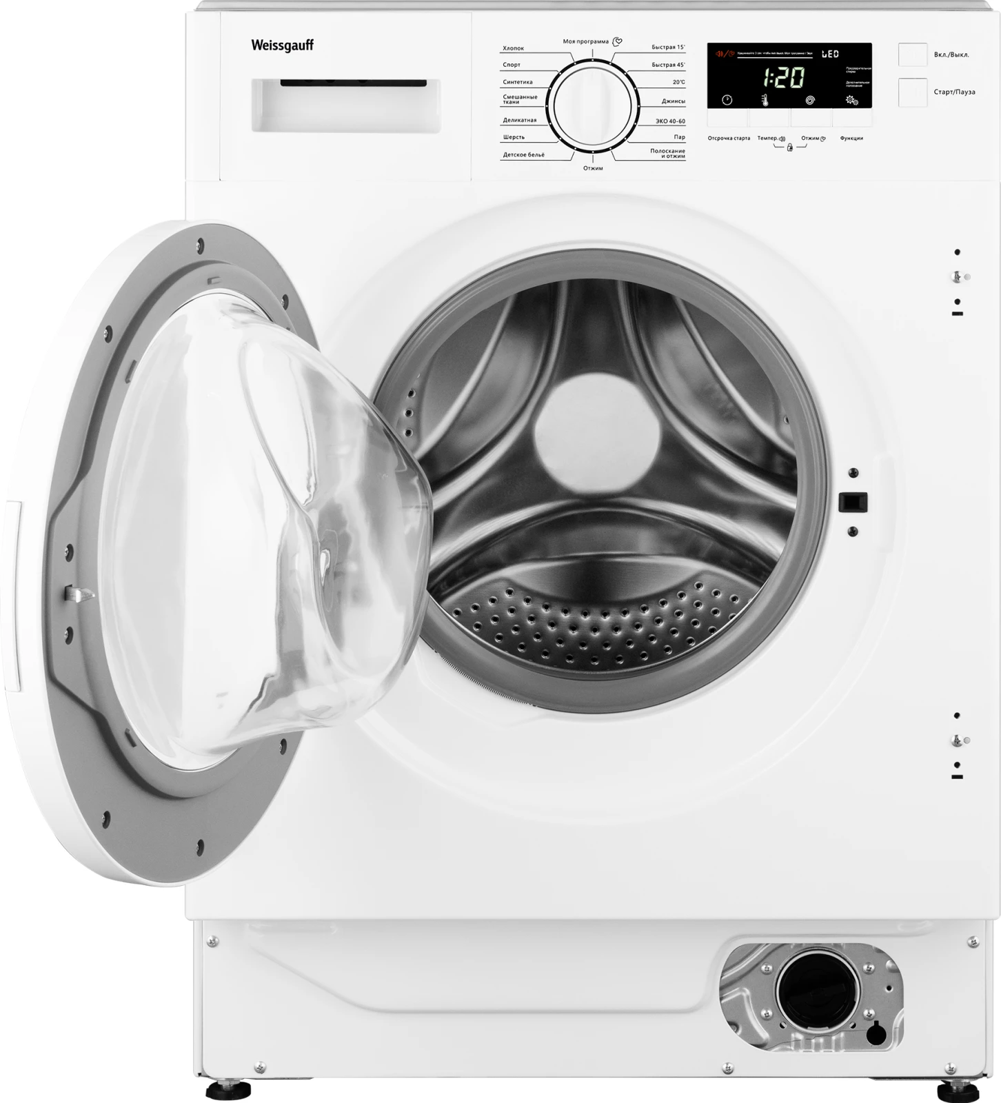 Товар Cтиральная машина Weissgauff WMI 6147 Inverter Steam VSK2307038