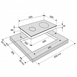 Варочная панель домино Krona Forte 30 BL VSK2273697 фото