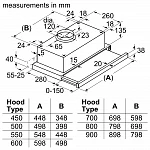 Встраиваемая вытяжка Bosch DFT63CA50Q VSK2321270 фото