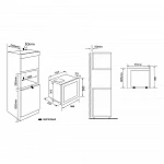 Встраиваемая микроволновая печь Krona Rein 60 BL VSK2296088 фото